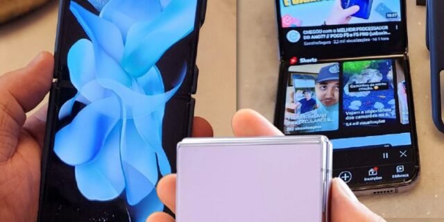 Smartphone Samsung Galaxy Z Flip4 5G 128GB (3 Cores)