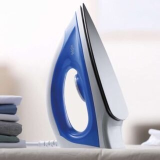 Ferro de Passar a Seco Iron Force Elgin Super Leve Branco e Azul Base Antiaderente 127V
