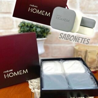 Presente Natura Homem Cor.Agio e Emocion.e Sabonetes