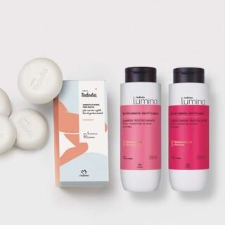 Conjunto Lumina Quimicamente Danificados e Tododia Macadâmia