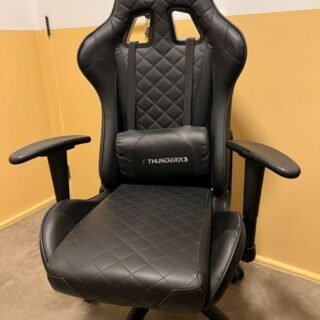Cadeira Gamer Profissional TGC12 Preta ThunderX3