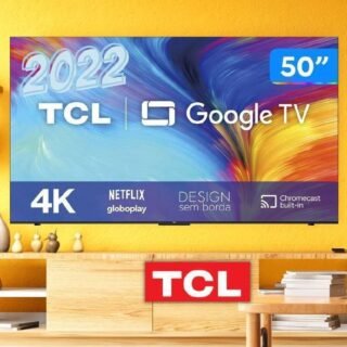 Smart TV TCL 50″ LED 4K HDR 50P635 Wi-Fi Comando de Voz