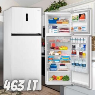 Geladeira Midea MD-RT645MTA Frost Free com Compartimento Extra Frio, Painel Touch e Iluminação LED 463 L – Branca
