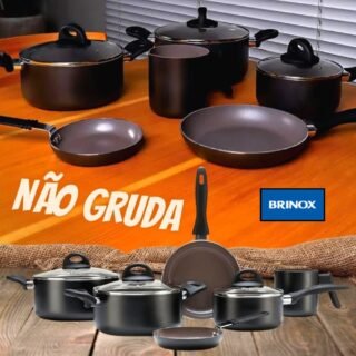 Jogo de Panelas 6 Peças Ceramic Life Smart Plus Brinox