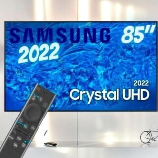 Smart TV Samsung 85″ Crystal UHD 4K UN85BU8000GXZD 2022 Dynamic Crystal Color Design Air Slim