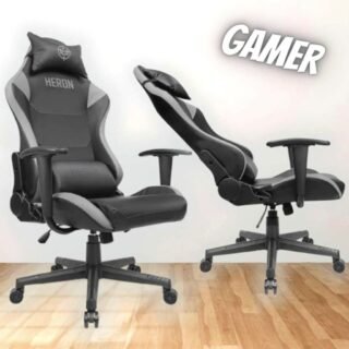 Cadeira Gamer TGT Heron TX, Preto e Cinza, TGT-HRTX-BK01