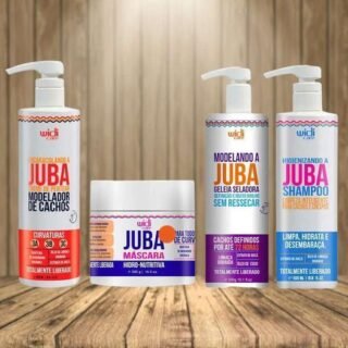 Widi Care Juba Kit – Leave-In + Máscara + Geléia + Shampoo