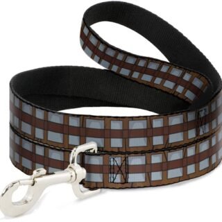 Coleira para cães Star Wars Chewbacca Bandolier Bounding Browns Cinza 1,2 m de comprimento 1,5 cm de largura