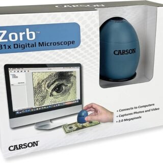 Microscópio Carson de Computador com Zoom 81X e iluminação por LED