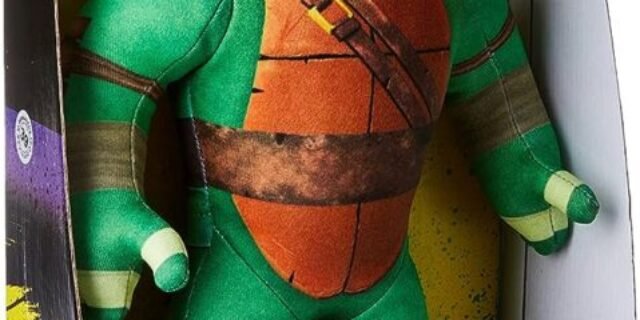 Boneco Fantoche Tartaruga Ninja Leonardo Sulamericana Fantasias Verde Único