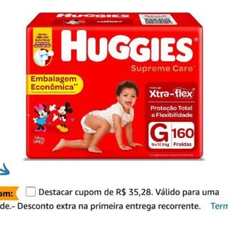HUGGIES Fralda Supreme Care G – 160 fraldas