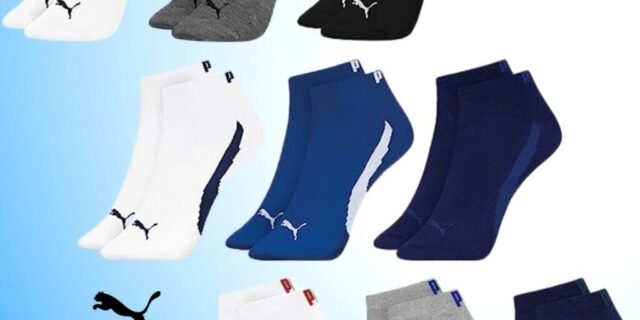 Kit 09 Pares Meia Puma Sapatilha Masculino Adulto (6 Opções)