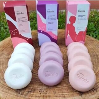 Conjunto de Sabonetes em Barra Puro Vegetal Tododia