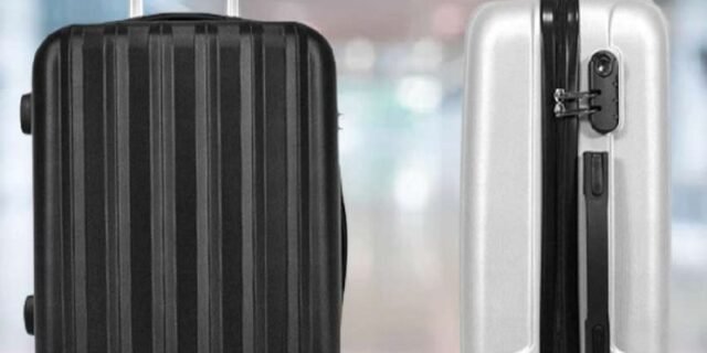 Mala de bordo com rodinhas giro 360º em material ABS com cad