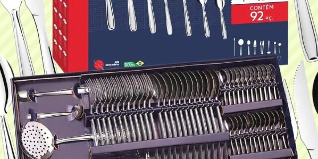 Faqueiro Brinox Inox 92 Peças Milano