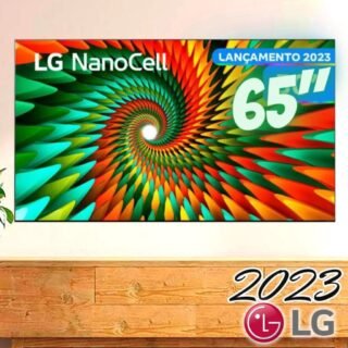 Smart TV 65″ 4K LG NanoCell 65NANO77SRA Bluetooth, ThinQ AI, Alexa, Google Assistente, Airplay, 3 HDMIs