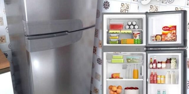 Geladeira Consul Frost Free Duplex 340L Evox – com Prateleiras Altura Flex CRM39AKANA 110V