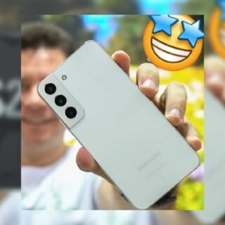 Smartphone Samsung Galaxy S22 5G 128 GB 6.1″ Branco e Snapdragon