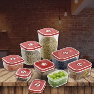 Conjunto de Potes Herméticos com 8 Peças Electrolux em Plástico