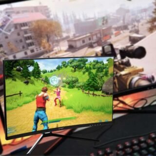 Monitor Gamer Husky Storm 27′ LED, Curvo, 165 Hz, Full HD, 1ms, Adaptive Sync, HDMI/DisplayPort, Ajuste de Ângulo – HGMT001 – Husky Gaming