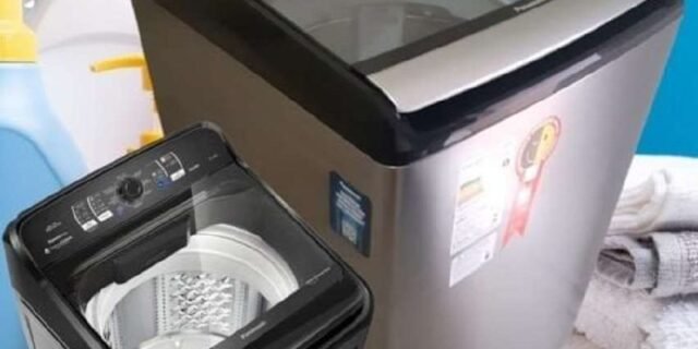 Lavadora de Roupas Panasonic 12Kg Cesto Inox 8 Programas de Lavagem Titânio
