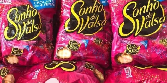 Pacote de Bombom Chocolate Sonho de Valsa – ao Leite 1kg Lacta