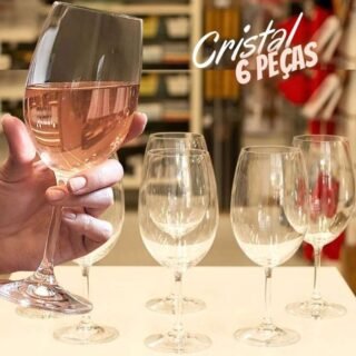 Jogo de Taças para Vinho Cristal 350ml ou 450ml 6 Peças – Haus Sense