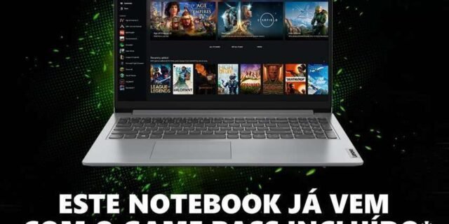 Notebook Lenovo Ultrafino IdeaPad 1 R5-7520U 8GB 256GB SSD Windows 11 15.6″ 82X50002BR Cloud Grey