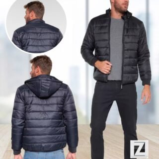Jaqueta Lucky Sailing Puffer Capuz Removível Masculina – (P, G, GG)
