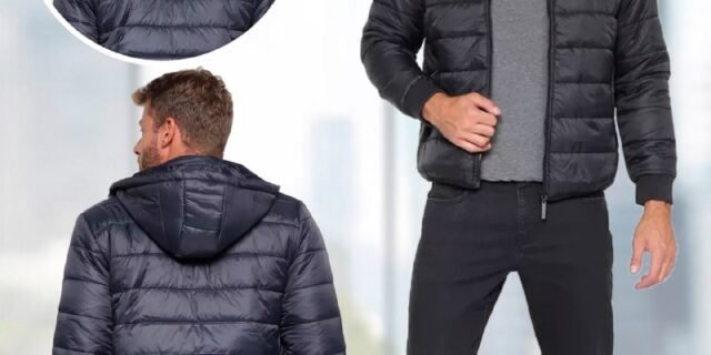 Jaqueta Lucky Sailing Puffer Capuz Removível Masculina – (P, G, GG)