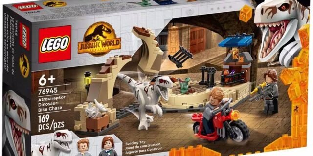 LEGO Jurassic World: Perseguição de Motocicleta – 169 Peças