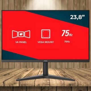 Monitor LED Full HD AOC 23.8” VA HDMI Bordas Finas 24B1XHM