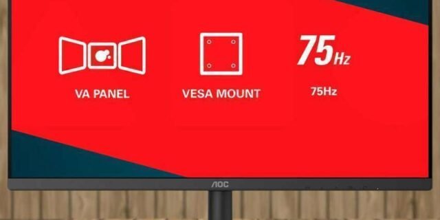 Monitor LED Full HD AOC 23.8” VA HDMI Bordas Finas 24B1XHM