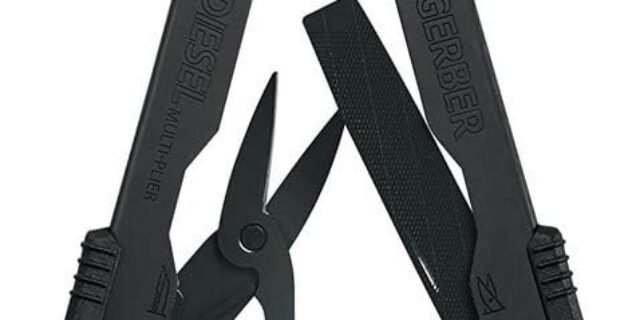 Gerber Gear 22-01545NN Alicate de ponta de agulha diesel, preto