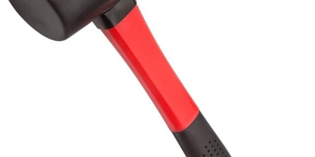 TEKTON Cabo de fibra de vidro de 473 g martelo de borracha branca/preta | 30683