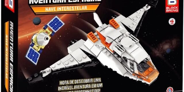 Brinquedo De Encaixe Aventura Espacial Nave Interestelar 143 Peças +4 anos Polibrinq – BM011