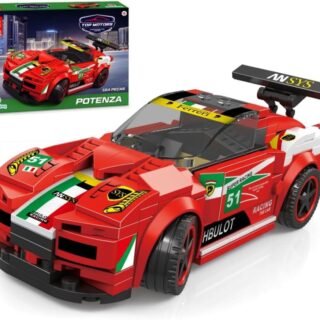 Blocos de Montar Brinquedo de Encaixe Carro Venon 3 e Potenza Com 139 pecas Polibrinq – BK008 (VERMELHO)