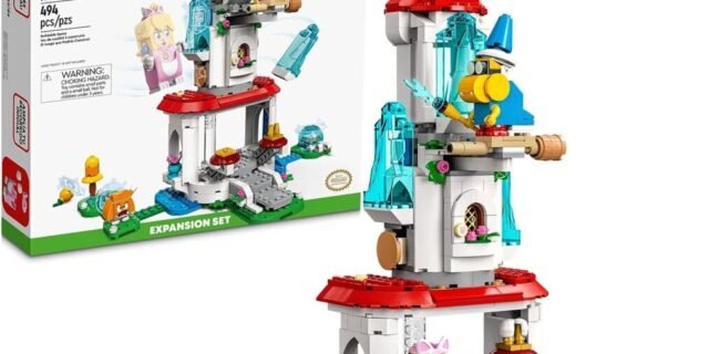 LEGO® Super Mario™ – Conjunto de Expansão Traje Peach Gata e Torre Gelada 71407 (494 peças)