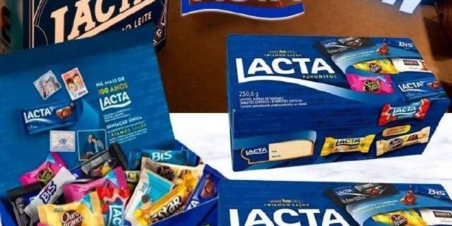 Kit Caixa de Bombom Lacta Favoritos 250,6g – 3 Unidades