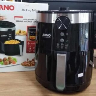 Fritadeira, Arno, Airfry Moderna Pfry, Preto, 110V