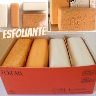 Sabonete em Barra Puro Vegetal Cremoso e Esfoliante Ekos Tukumã 4 un. de 100g