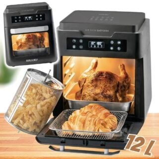 Fritadeira Elétrica Mallory 12 Litros Air Oven EasyCook Preto