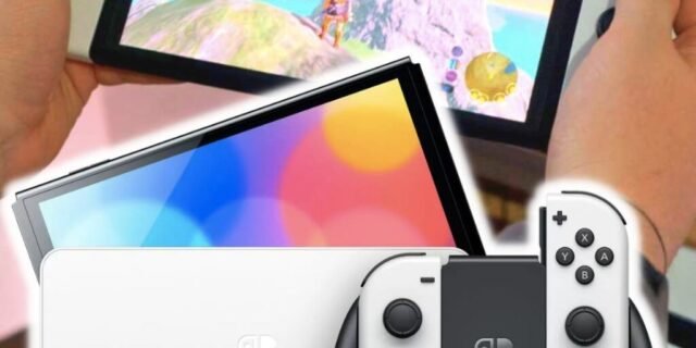 Nintendo Switch OLED 64GB Branco – 1 Par de Controles Joy-Con 7.0”