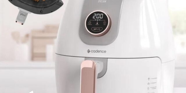 Fritadeira Sem Óleo 3L Cadence Dream Rosé Gold