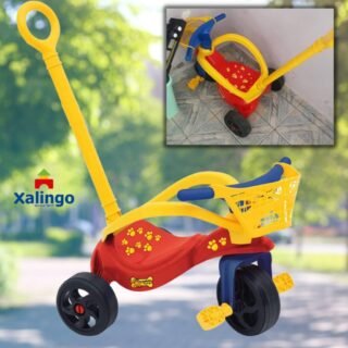 Triciclo Cachorrinho com Empurrador Xalingo Vermelho