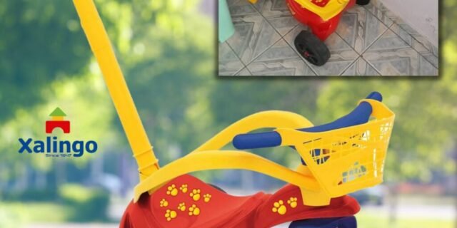 Triciclo Cachorrinho com Empurrador Xalingo Vermelho