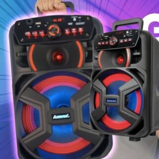 Caixa de Som Amplificada Amvox ACA221 Gigante II Bluetooth, Rádio FM, USB – 220W
