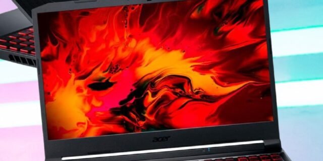 ACER AN515-57-585H Notebook Gamer Nitro 5, CI5 11400H, 8GB, 1TB SDD, (NVIDIA GTX 1650) Windows 11. 15,6” LED FHD IPS Preto e vermelho