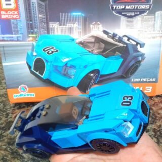Brinquedo de Encaixe Carro Venon 3 e Potenza Com 139 pecas Polibrinq