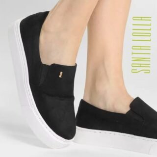 Slip On Santa Lolla Lona Básico Feminino – Rosa claro